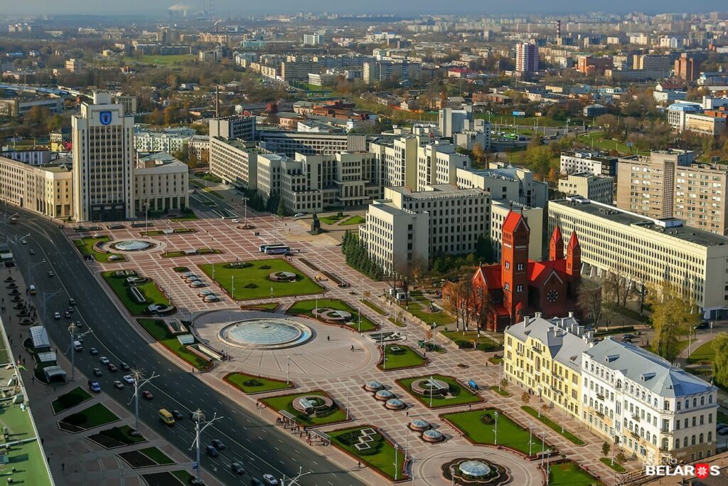 Площадь независимости Минск Беларусь