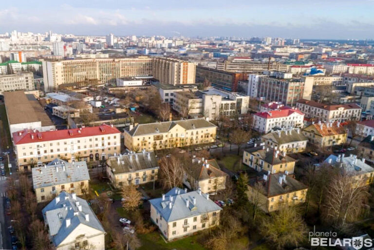 Осмоловка с высоты птичьего полета в Минске